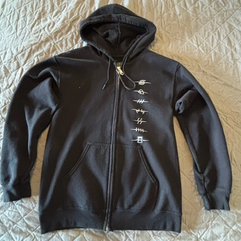 Ripple Junction Black Hoodie Unisex Size Small